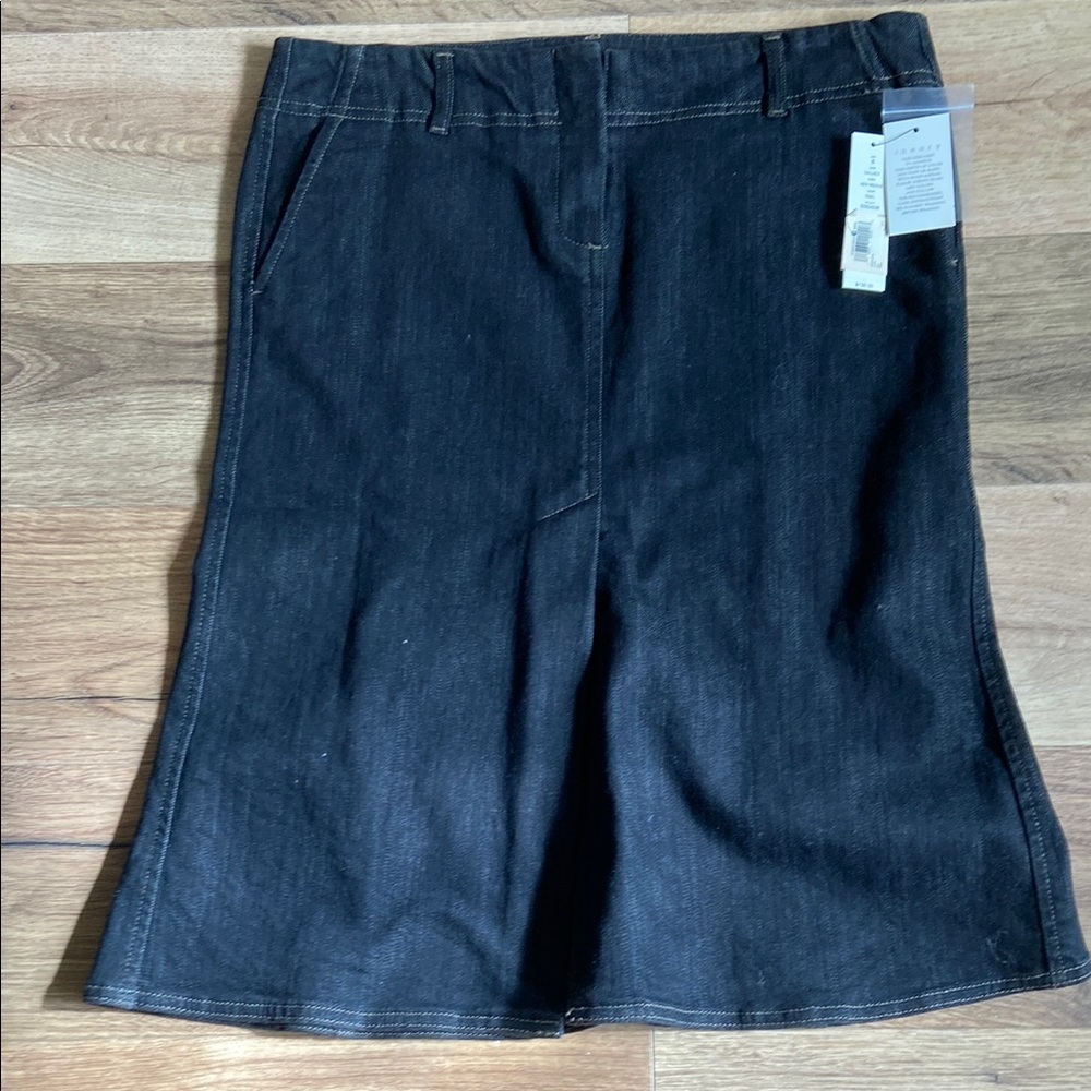 Theory Dark Denim Skirt